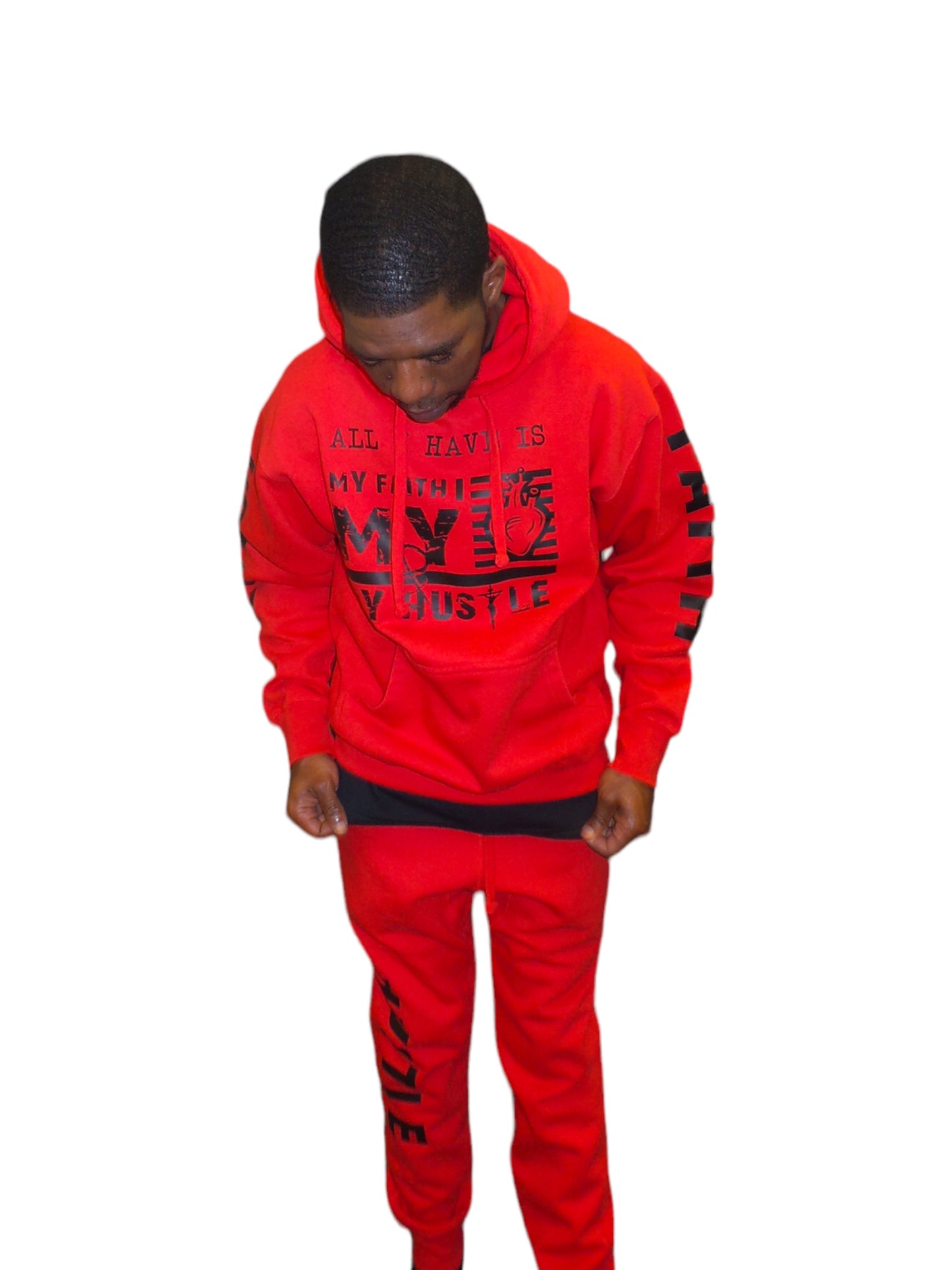 All I Have Is..  Red/Black (Jogger Set)
