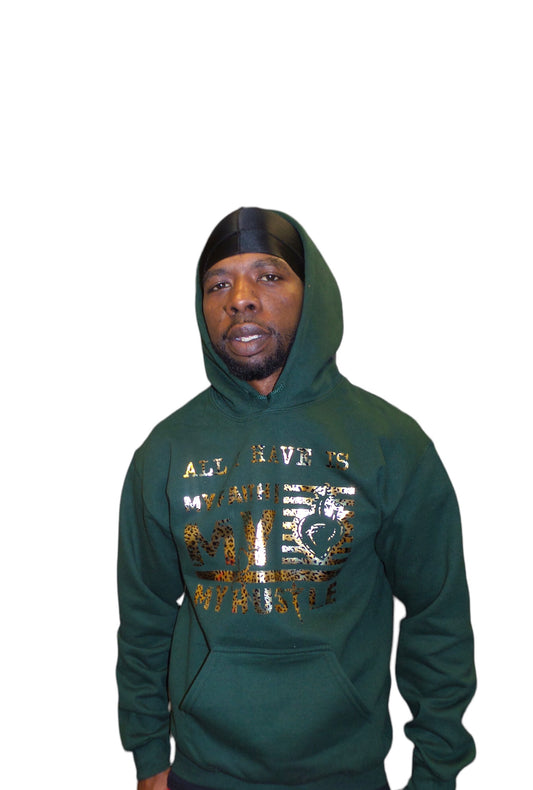 All I Have Is.. Forest Green/Leopard (Hoodie)