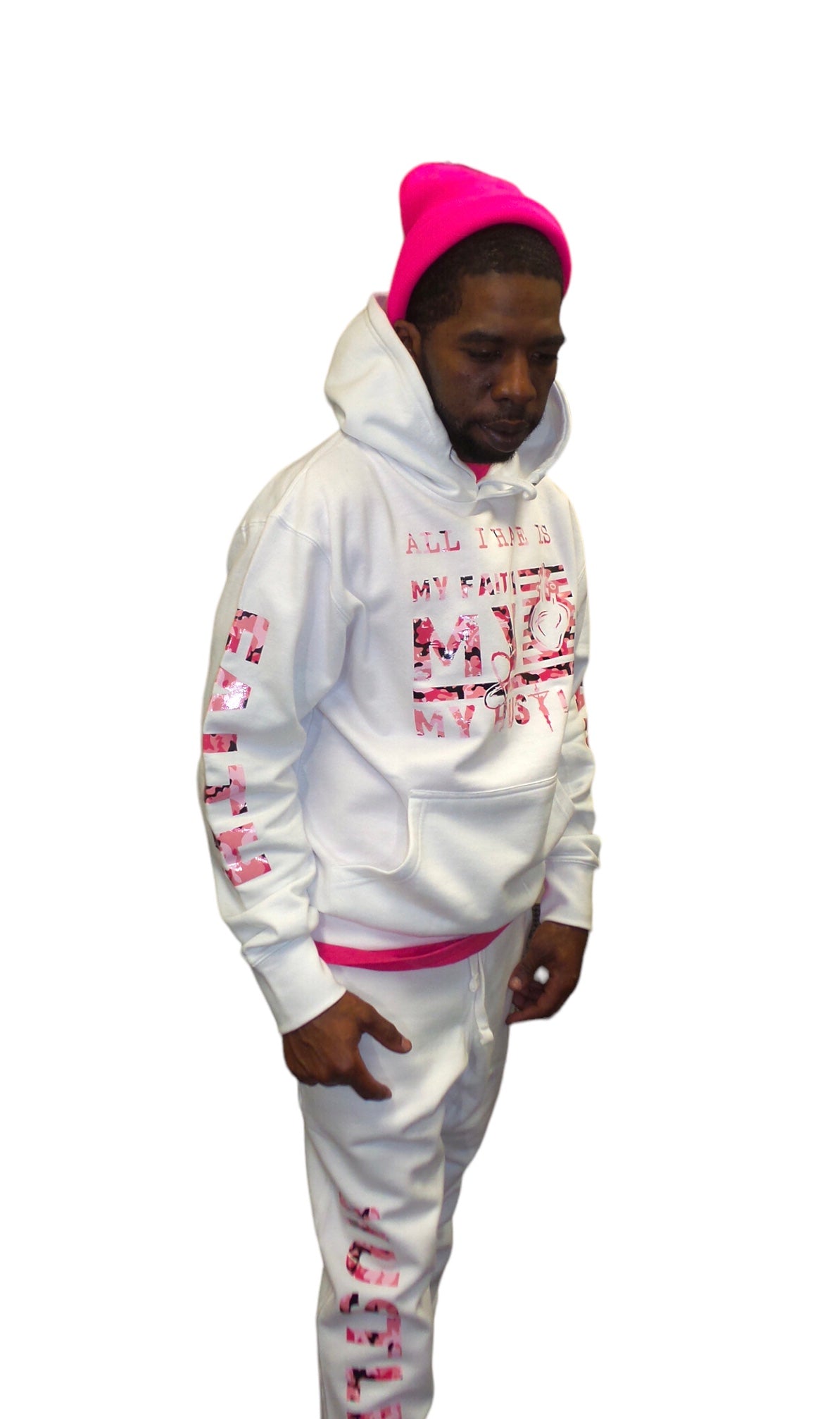 All I Have Is.. White/Pink Camo (Jogger Set)