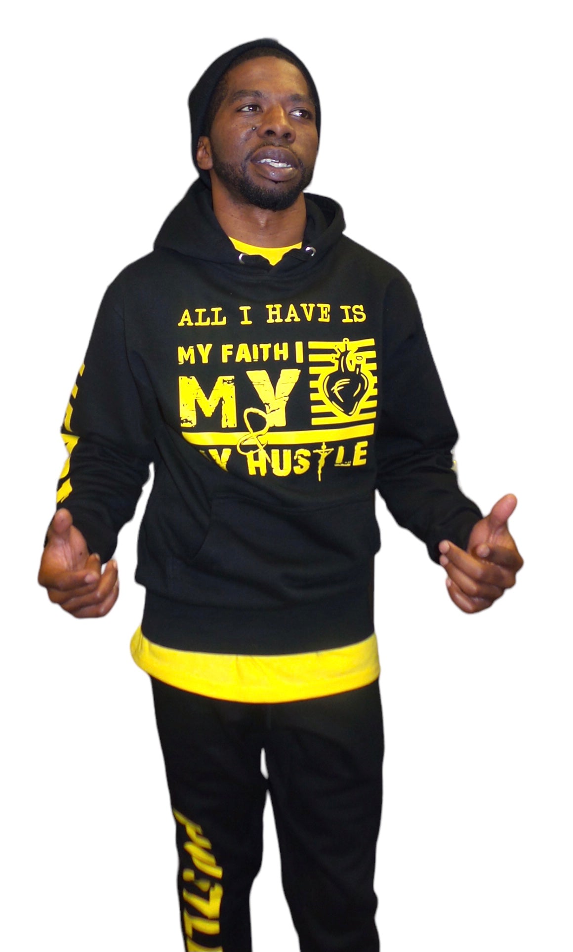 All I Have Is.. Black/Yellow (Jogger Set)