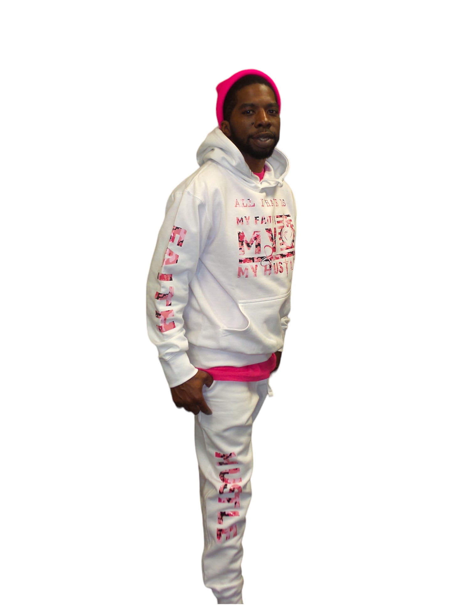 All I Have Is.. White/Pink Camo (Jogger Set)