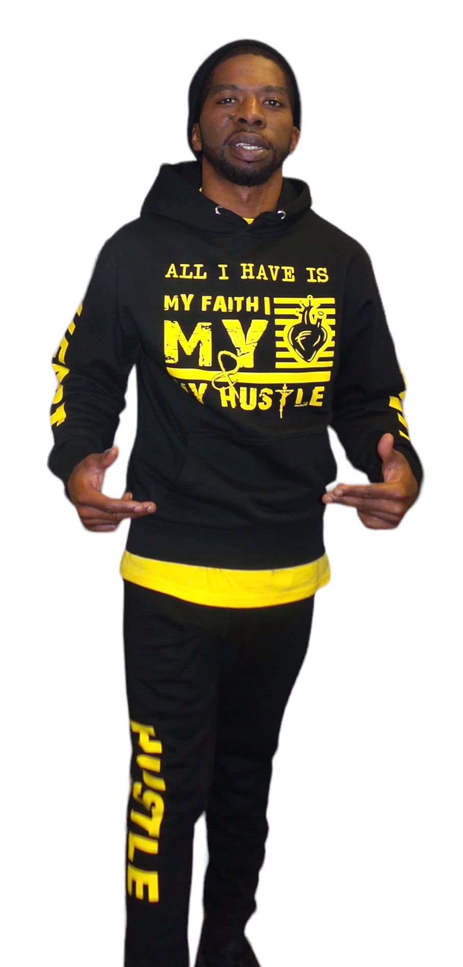 All I Have Is.. Black/Yellow (Jogger Set)
