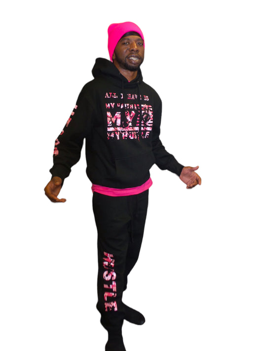All I Have Is.. Black/Pink Camo (Jogger Set)